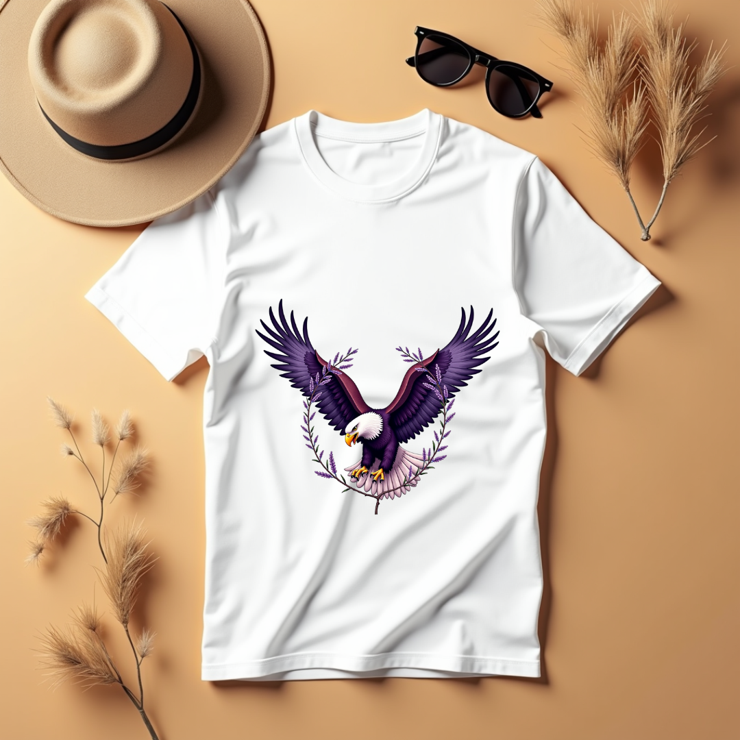 Botanical Eagle Graphic Softstyle T-Shirt