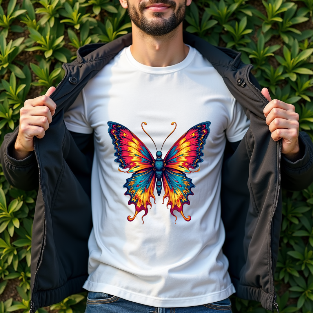 Vibrant colors Butterfly Softstyle T-Shirt