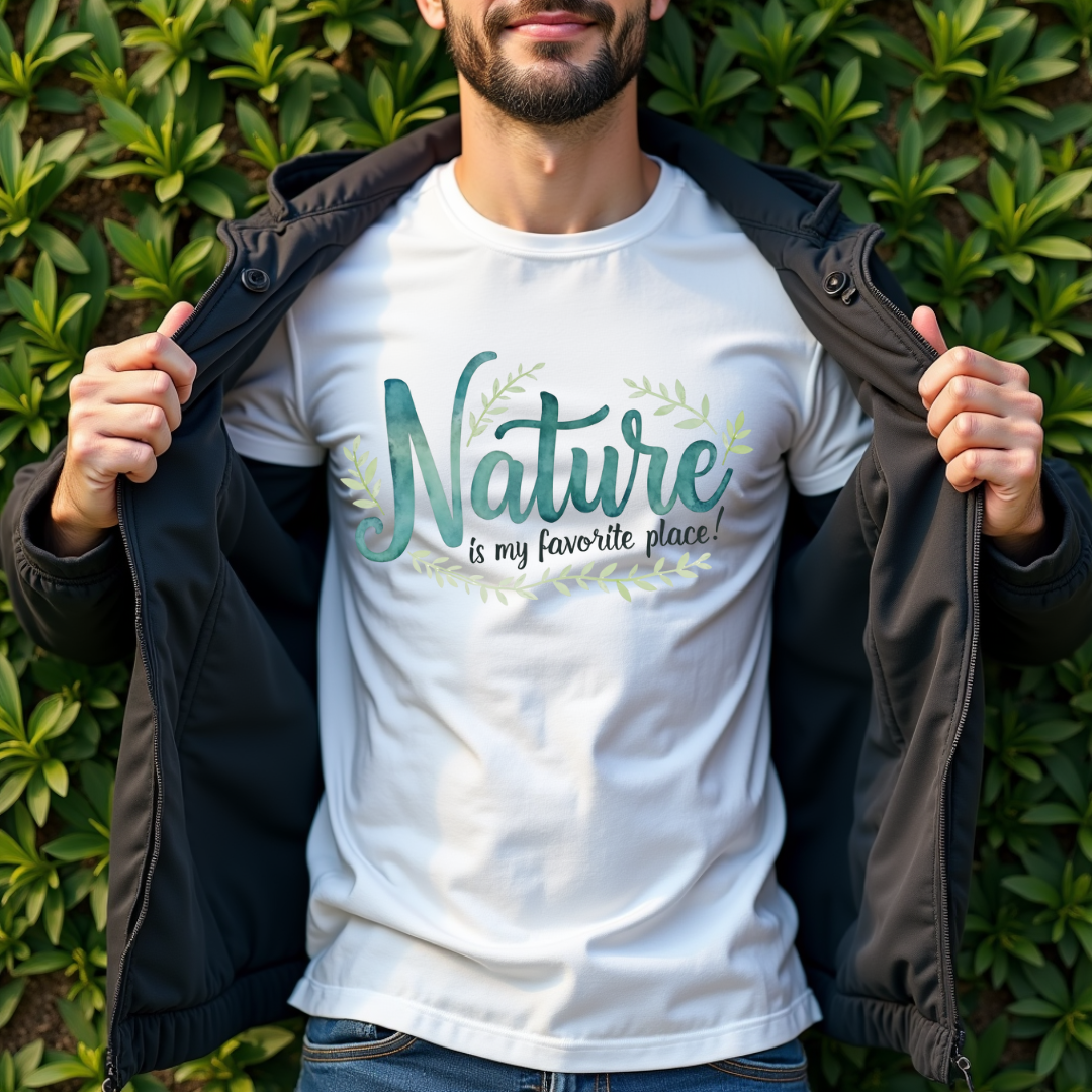 Tranquil Watercolor Nature Softstyle T-Shirt –