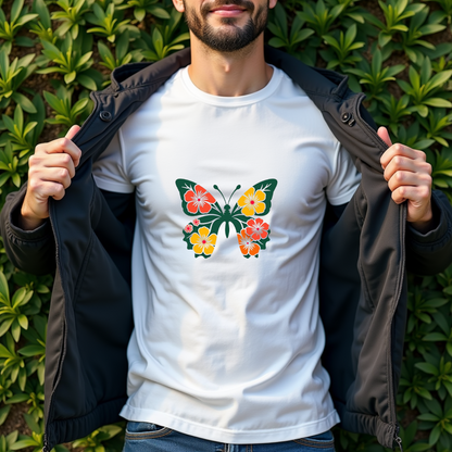 Floral Butterfly Graphic Softstyle T-Shirt