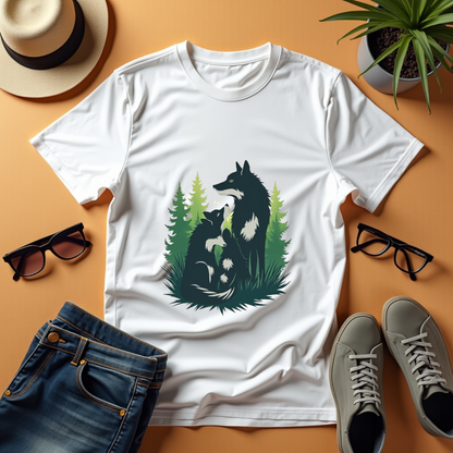 Wolf Nature Graphic Softstyle T-Shirt