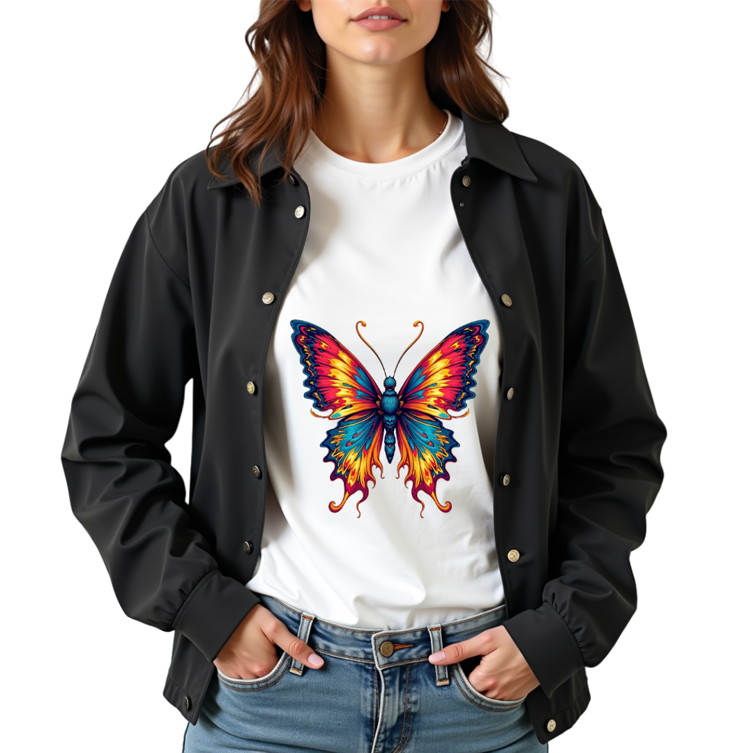 Vibrant colors Butterfly Softstyle T-Shirt