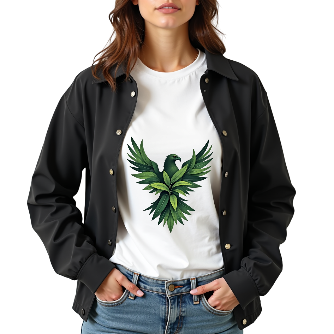 Leafy Eagle Softstyle T-Shirt