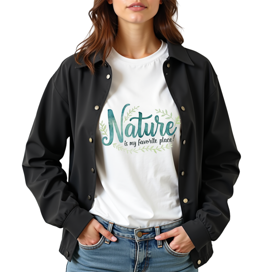 Tranquil Watercolor Nature Softstyle T-Shirt –