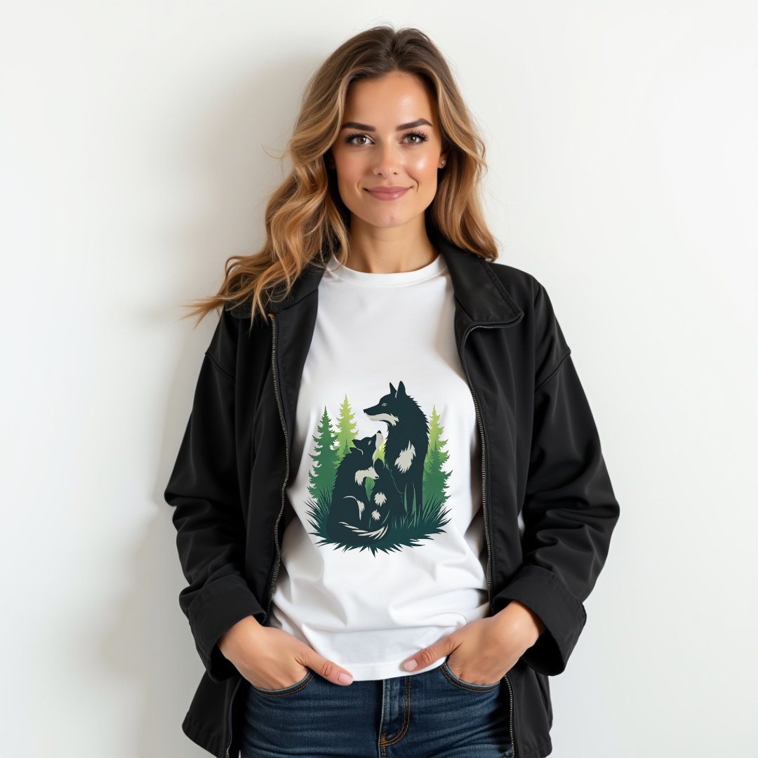 Wolf Nature Graphic Softstyle T-Shirt