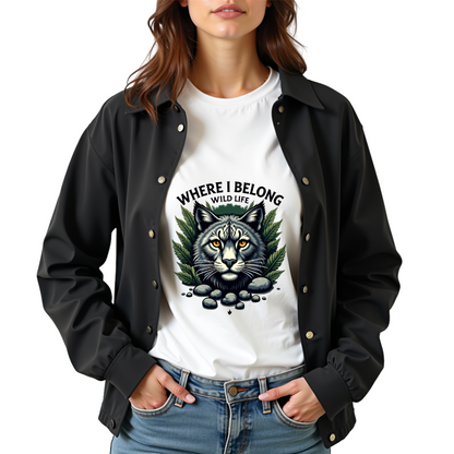 Wild Spirit Graphic Softstyle T-Shirt- Cat Lovers