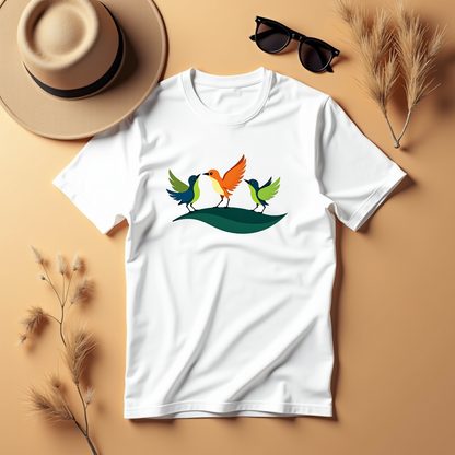 Dance of Birds Graphic Softstyle T-Shirt