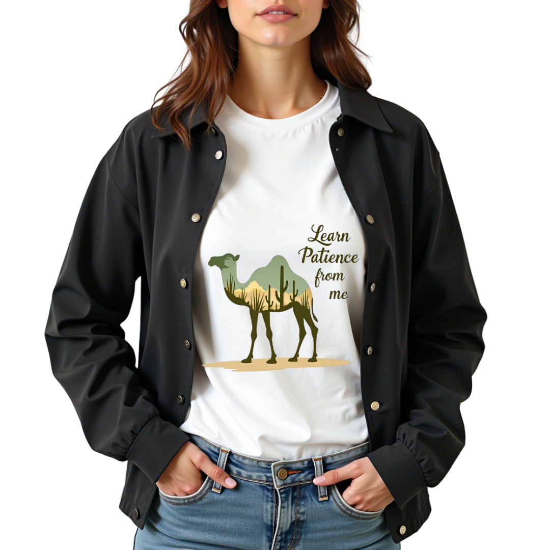 Camel Serenity Graphic Softstyle T-Shirt