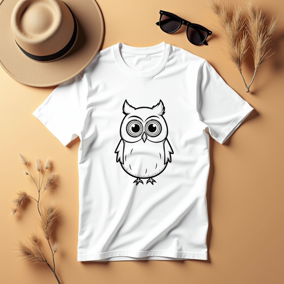 Wise Owl Eyes Graphic Softstyle T-Shirt