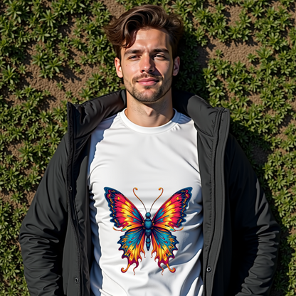 Vibrant colors Butterfly Softstyle T-Shirt