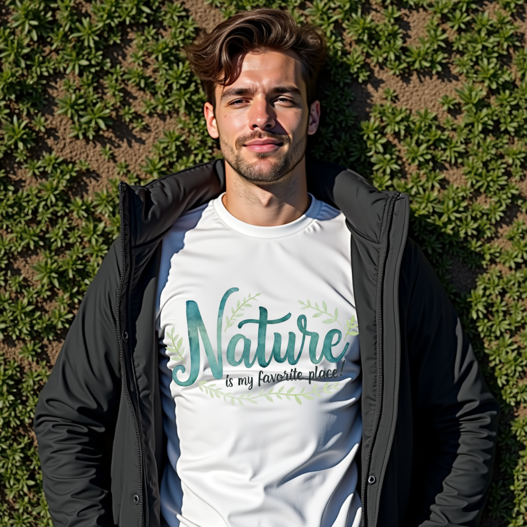 Tranquil Watercolor Nature Softstyle T-Shirt –