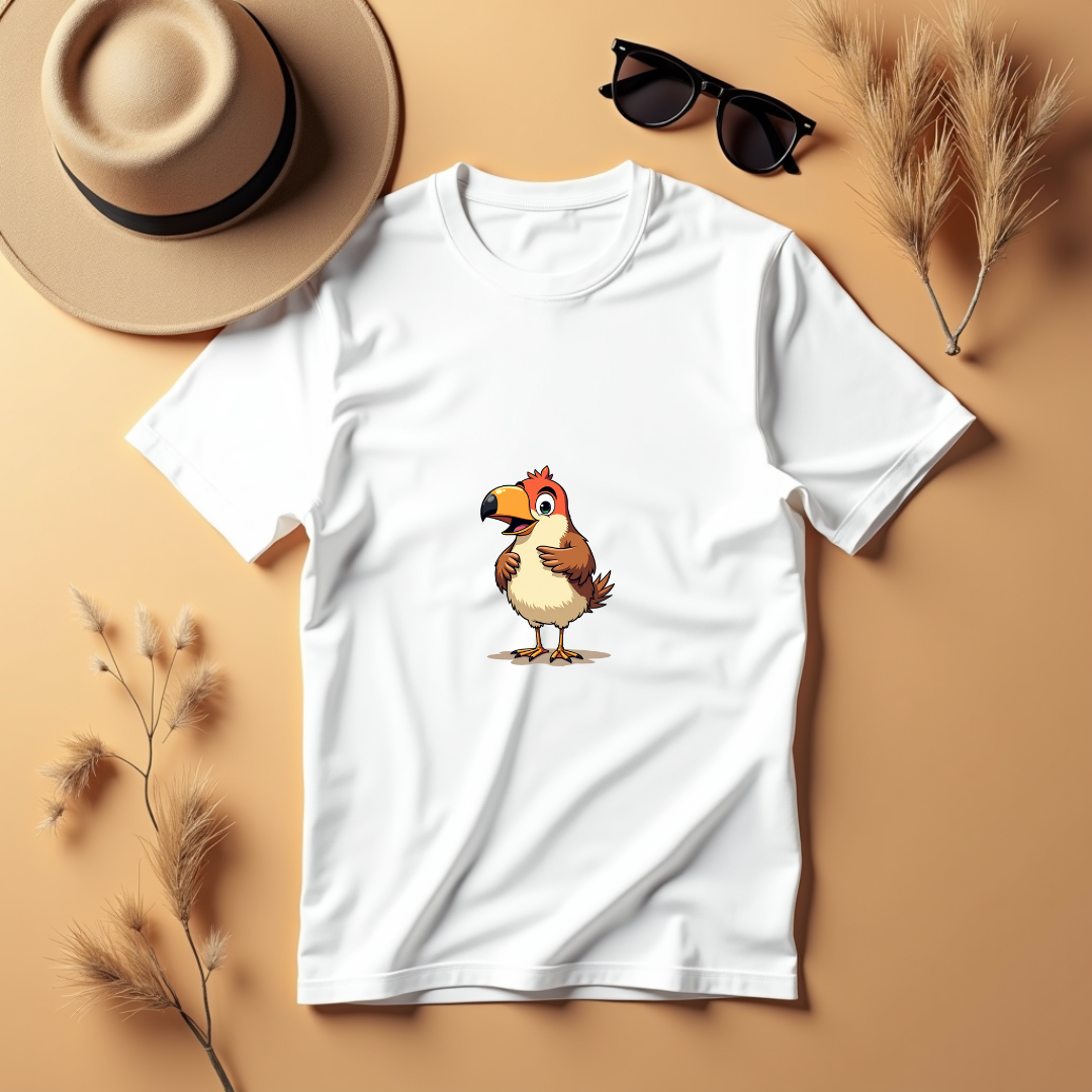 Curious Bird Graphic Softstyle T-Shirt