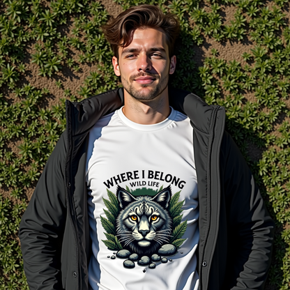 Wild Spirit Graphic Softstyle T-Shirt- Cat Lovers