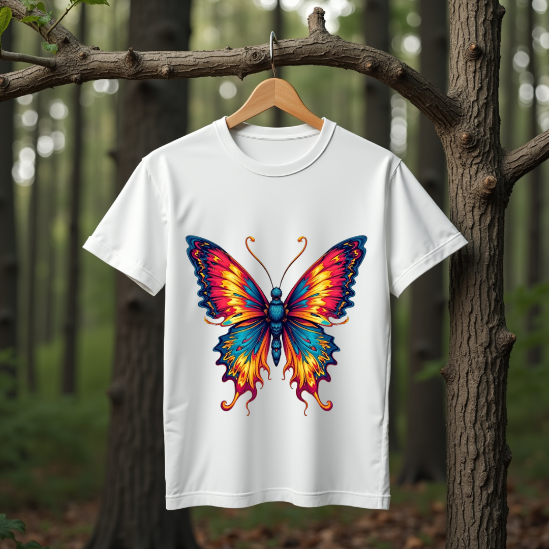 Vibrant colors Butterfly Softstyle T-Shirt