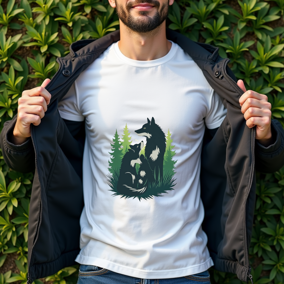 Wolf Nature Graphic Softstyle T-Shirt