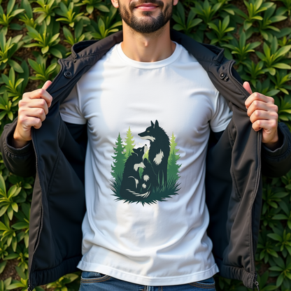 Wolf Nature Graphic Softstyle T-Shirt