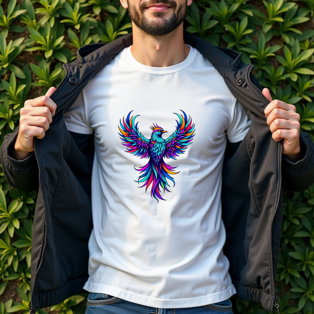 Bird adorned with swirling patterns Softstyle T-Shirt – Birds Lover's