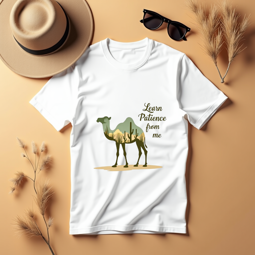 Camel Serenity Graphic Softstyle T-Shirt