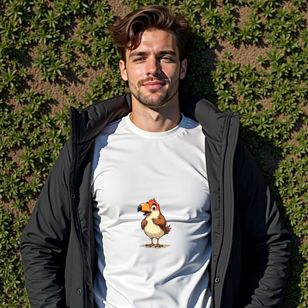 Curious Bird Graphic Softstyle T-Shirt