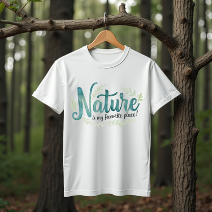 Tranquil Watercolor Nature Softstyle T-Shirt –