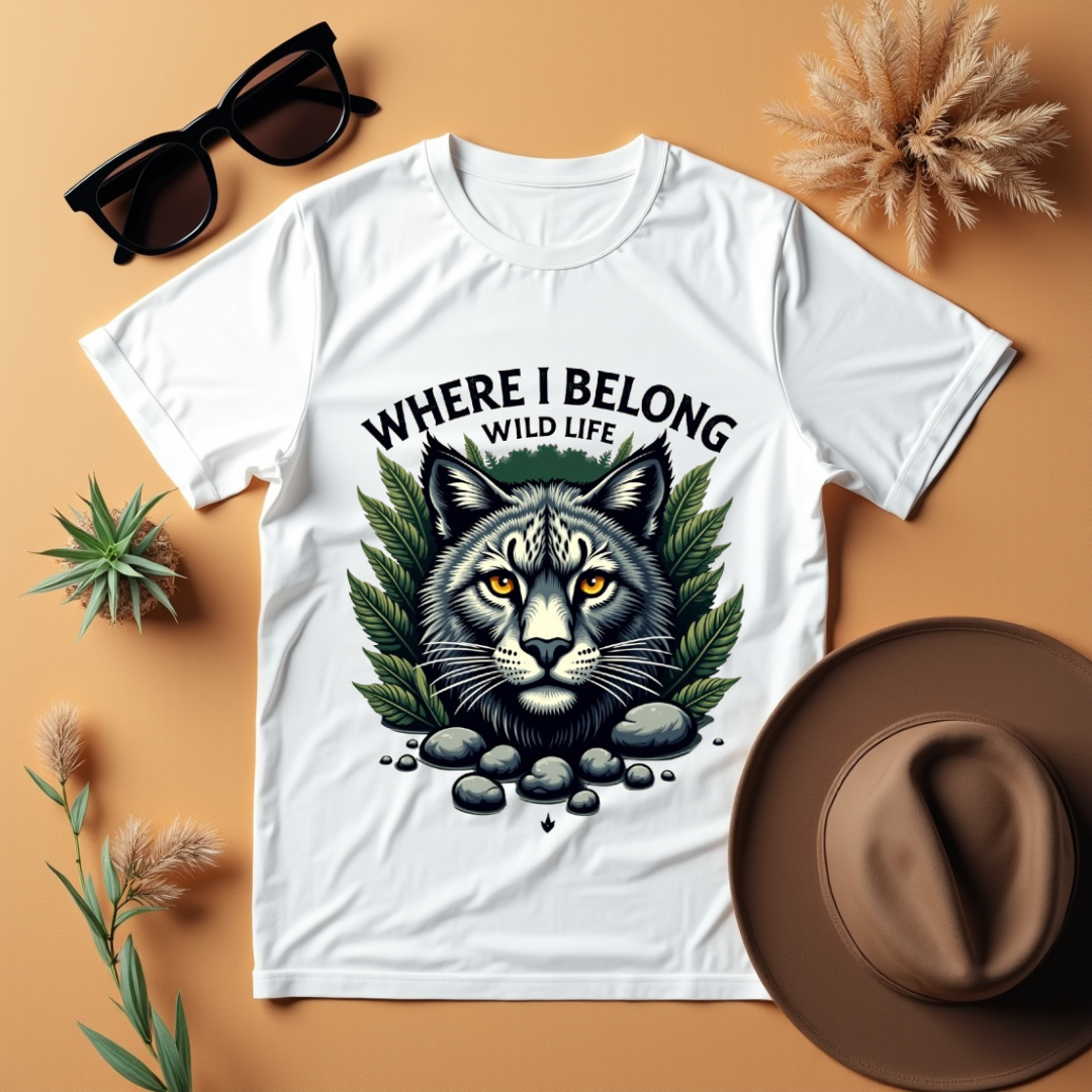 Wild Spirit Graphic Softstyle T-Shirt- Cat Lovers