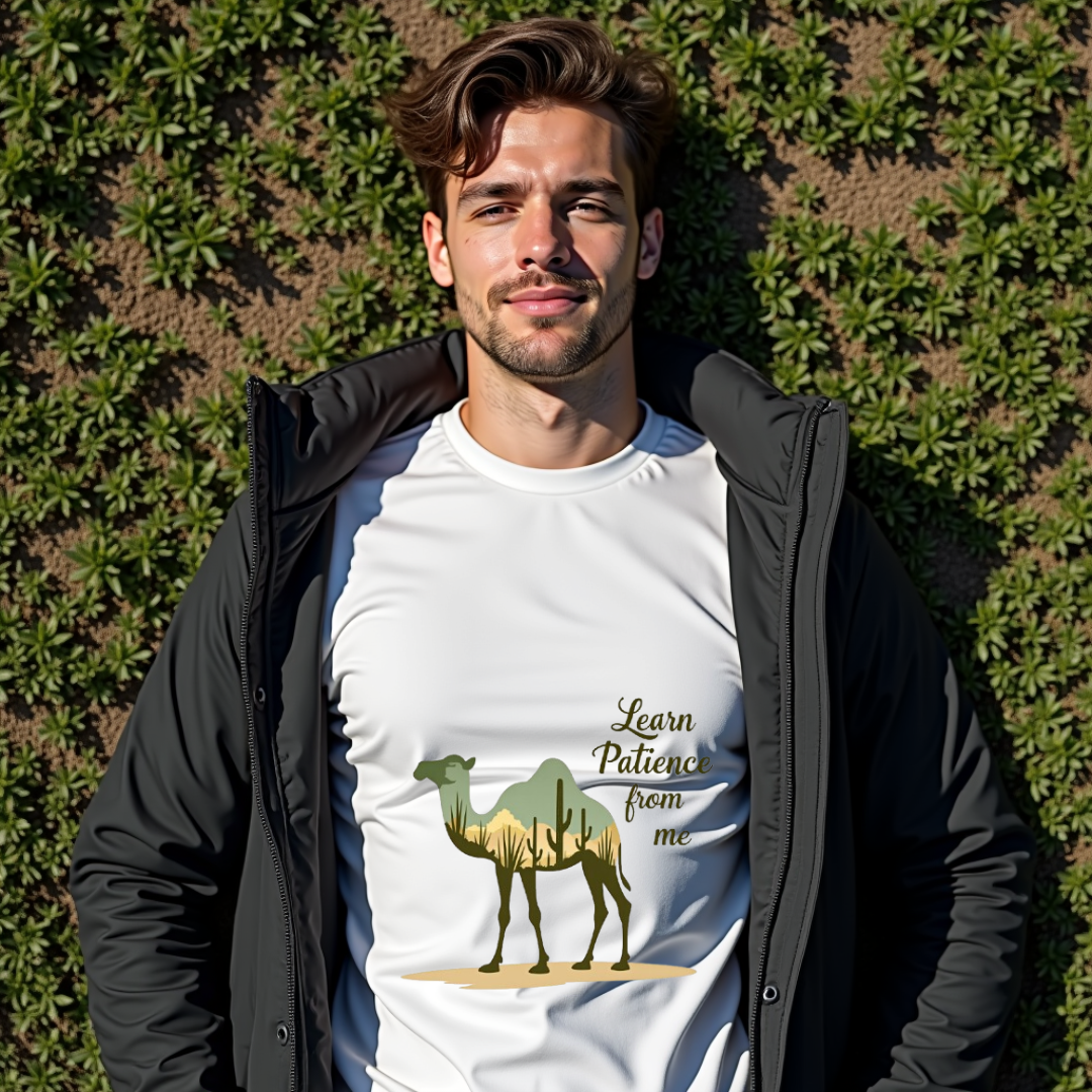 Camel Serenity Graphic Softstyle T-Shirt