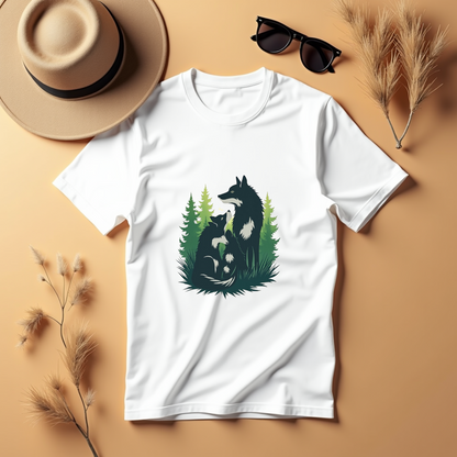 Wolf Nature Graphic Softstyle T-Shirt