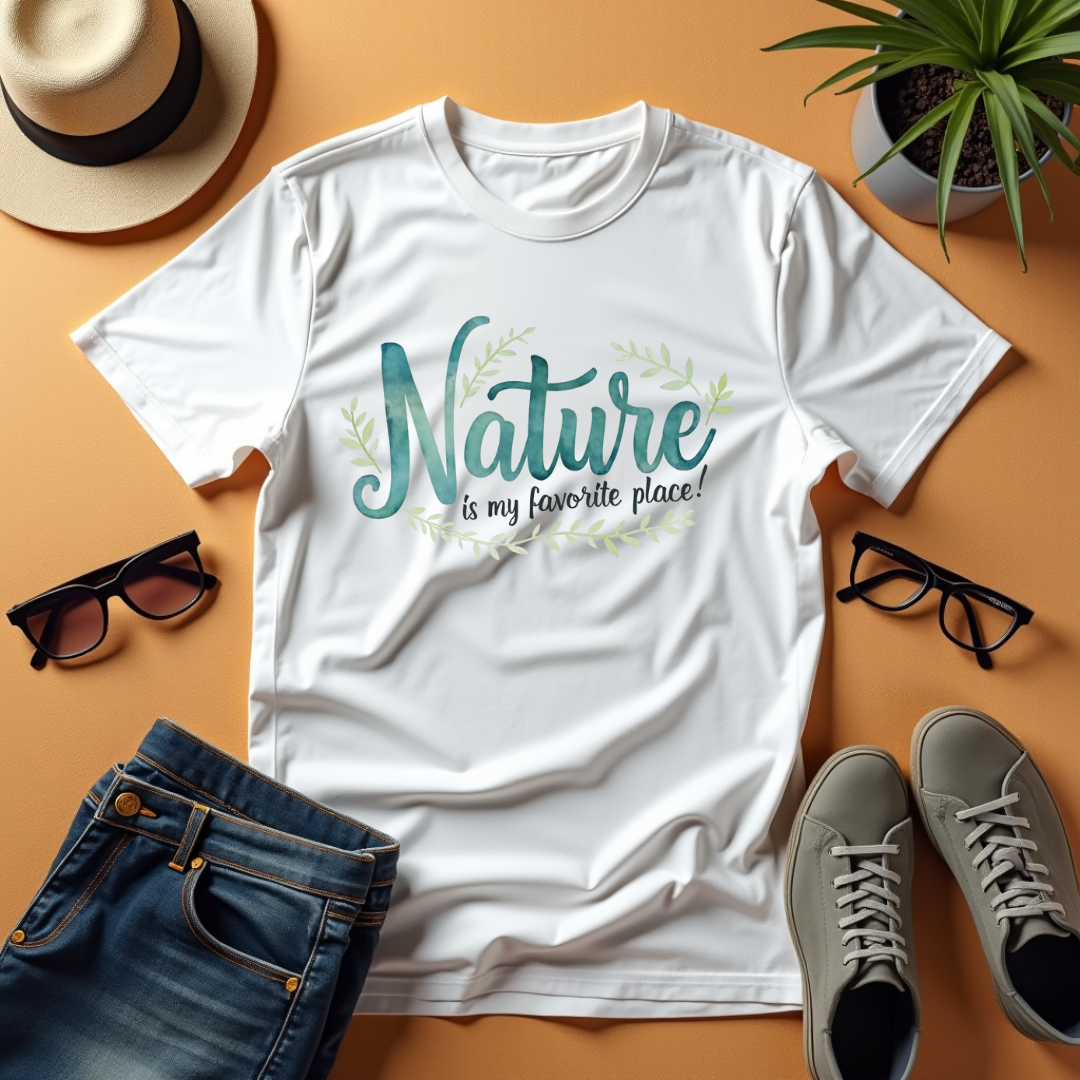 Tranquil Watercolor Nature Softstyle T-Shirt –