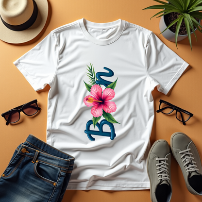 Tropical Born Flower Softstyle T-Shirt –