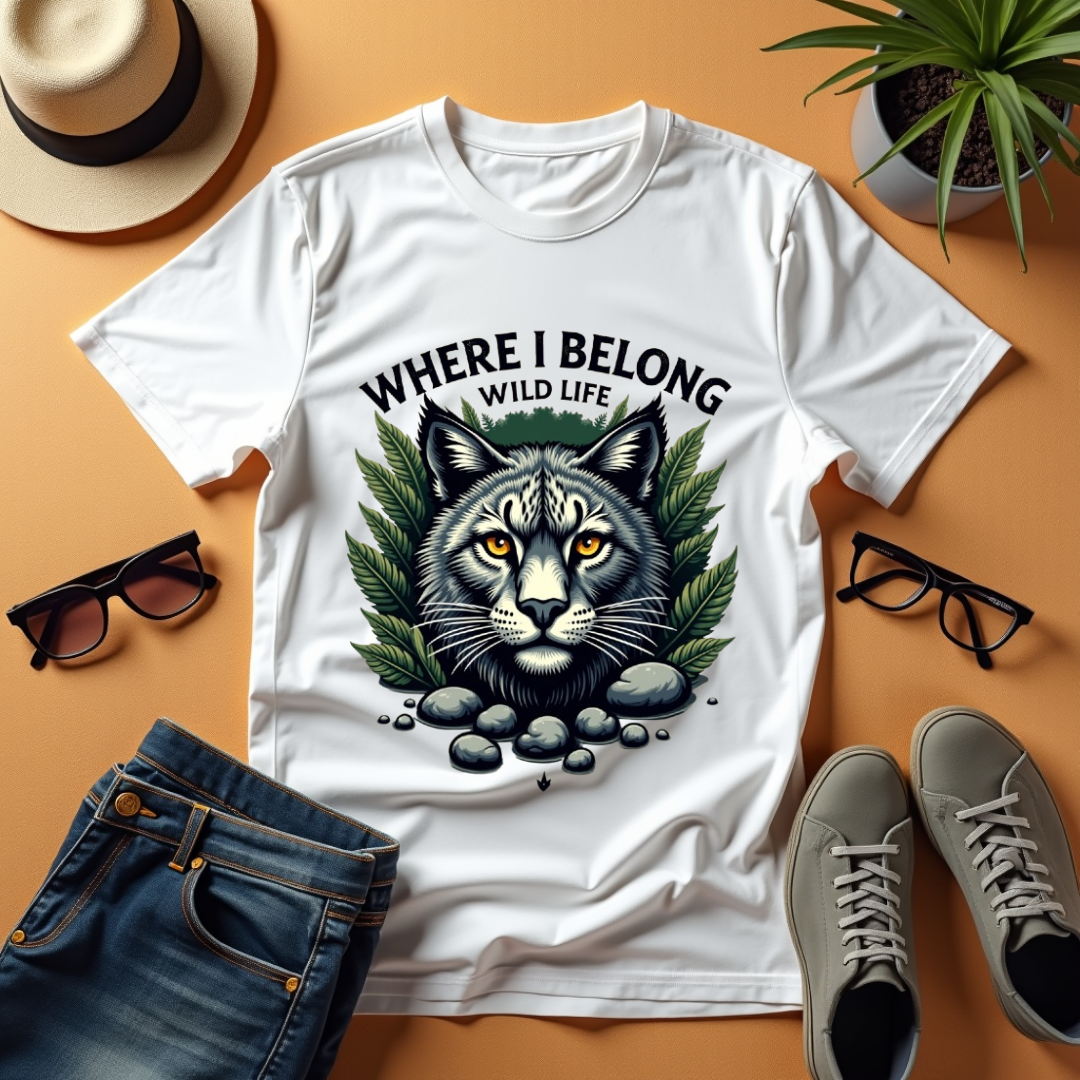 Wild Spirit Graphic Softstyle T-Shirt- Cat Lovers