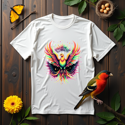 Psychedelic Motion Bird Softstyle T-Shirt