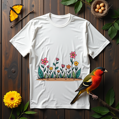 Flowers dance in bright colors  Softstyle T-Shirt