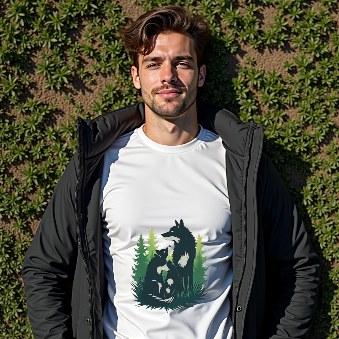 Wolf Nature Graphic Softstyle T-Shirt