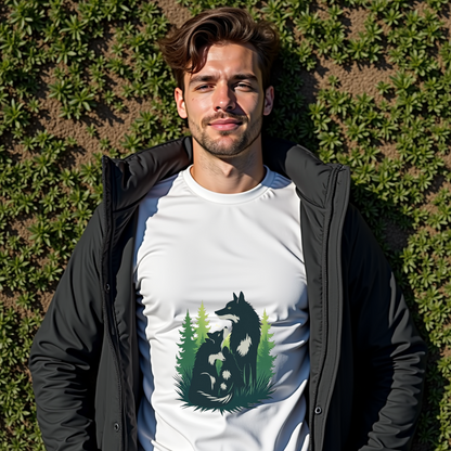 Wolf Nature Graphic Softstyle T-Shirt