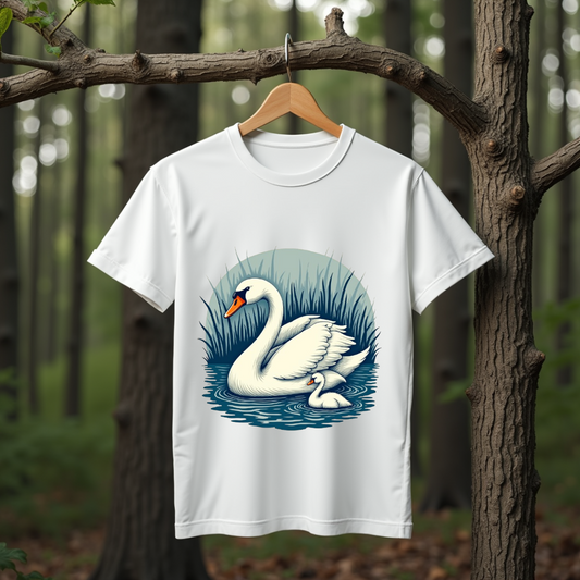 Cozy Swan Graphic Softstyle T-Shirt