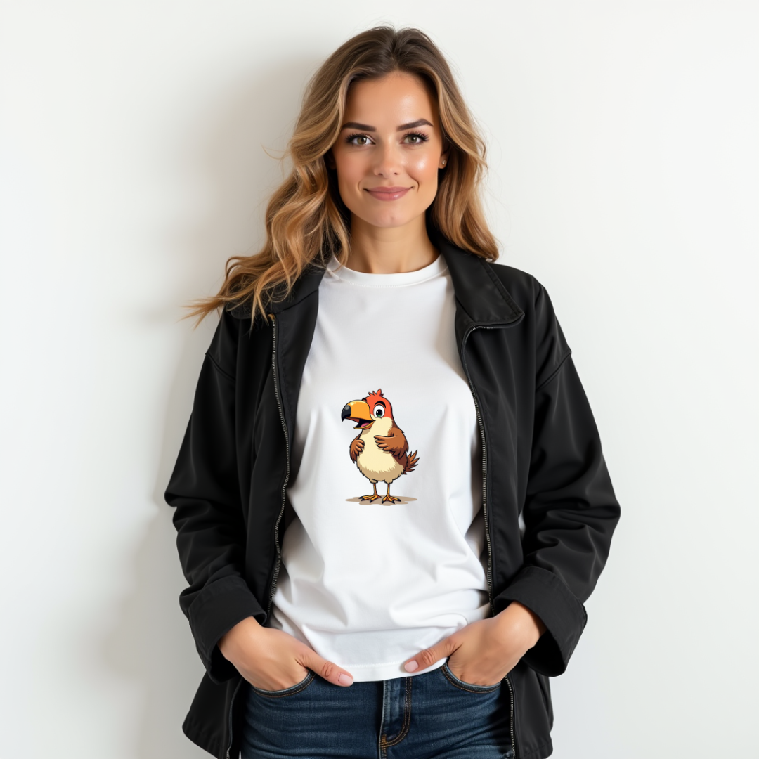 Curious Bird Graphic Softstyle T-Shirt