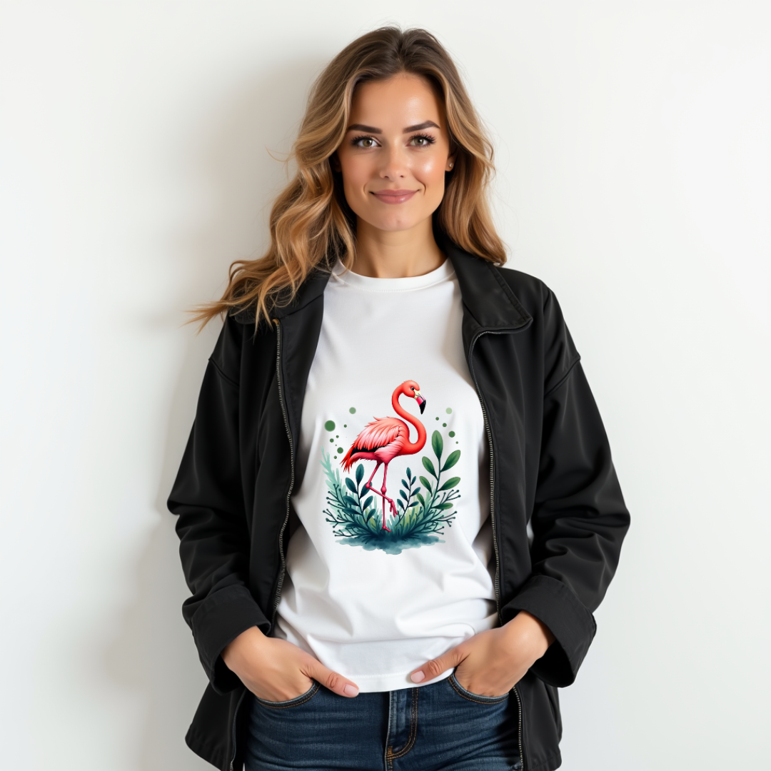 Flamingo Dream Graphic Softstyle T-Shirt