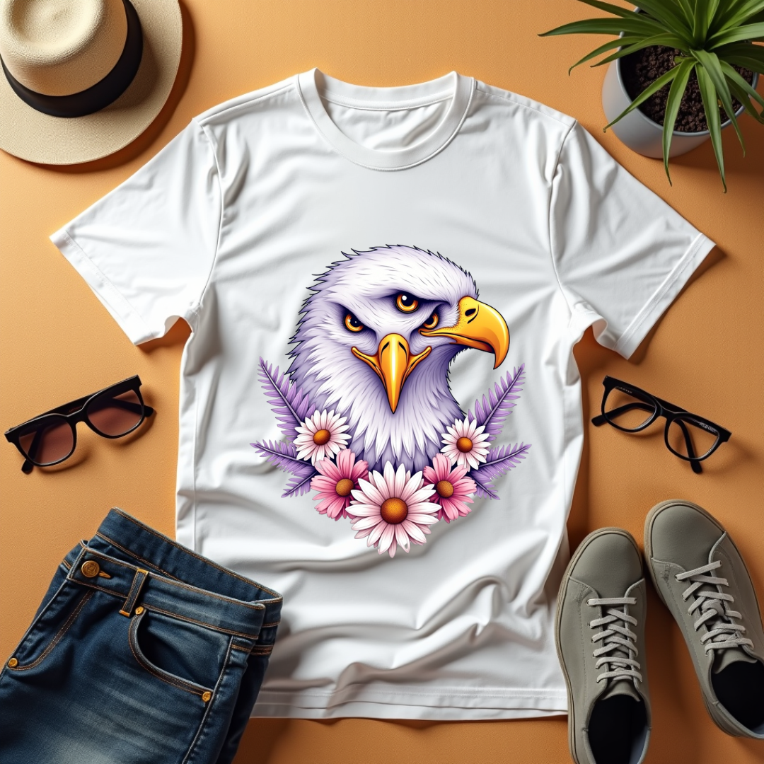 Eeagle heads Graphic Unisex Softstyle T-Shirt – Nature Lover's Apparel