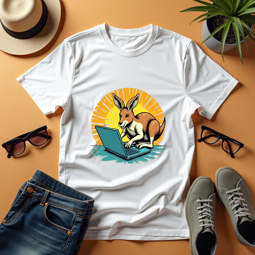 Kangaroo Hustle Graphic Softstyle T-Shirt