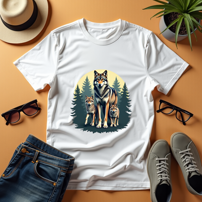 Wolf Family Graphic Softstyle T-Shirt