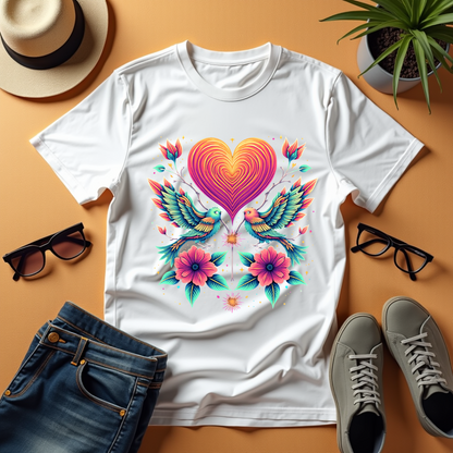 Love Dance birds   Softstyle T-Shirt