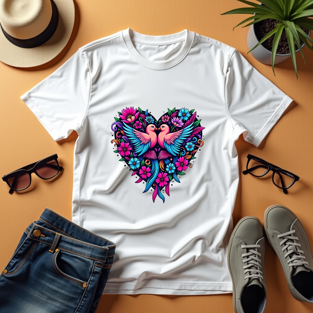 Love Birds Softstyle T-Shirt – Birds Lover's