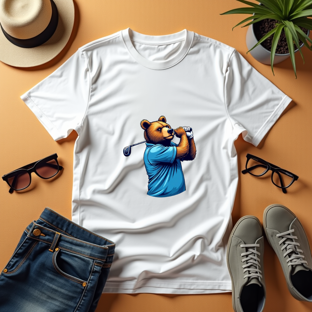 Bear Golfer Softstyle T-Shirt