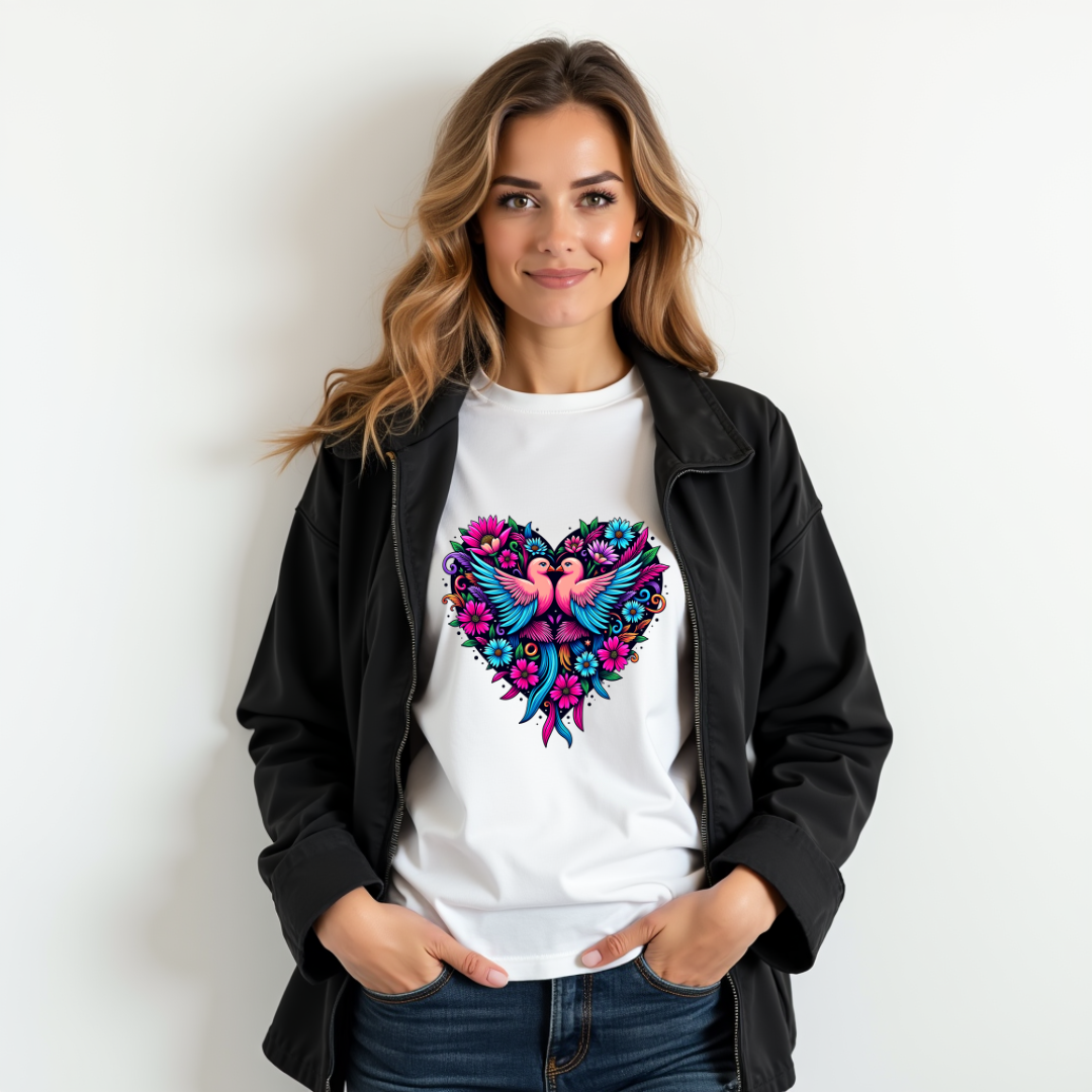 Love Birds Softstyle T-Shirt – Birds Lover's