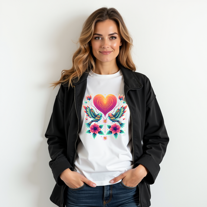 Love Dance birds   Softstyle T-Shirt