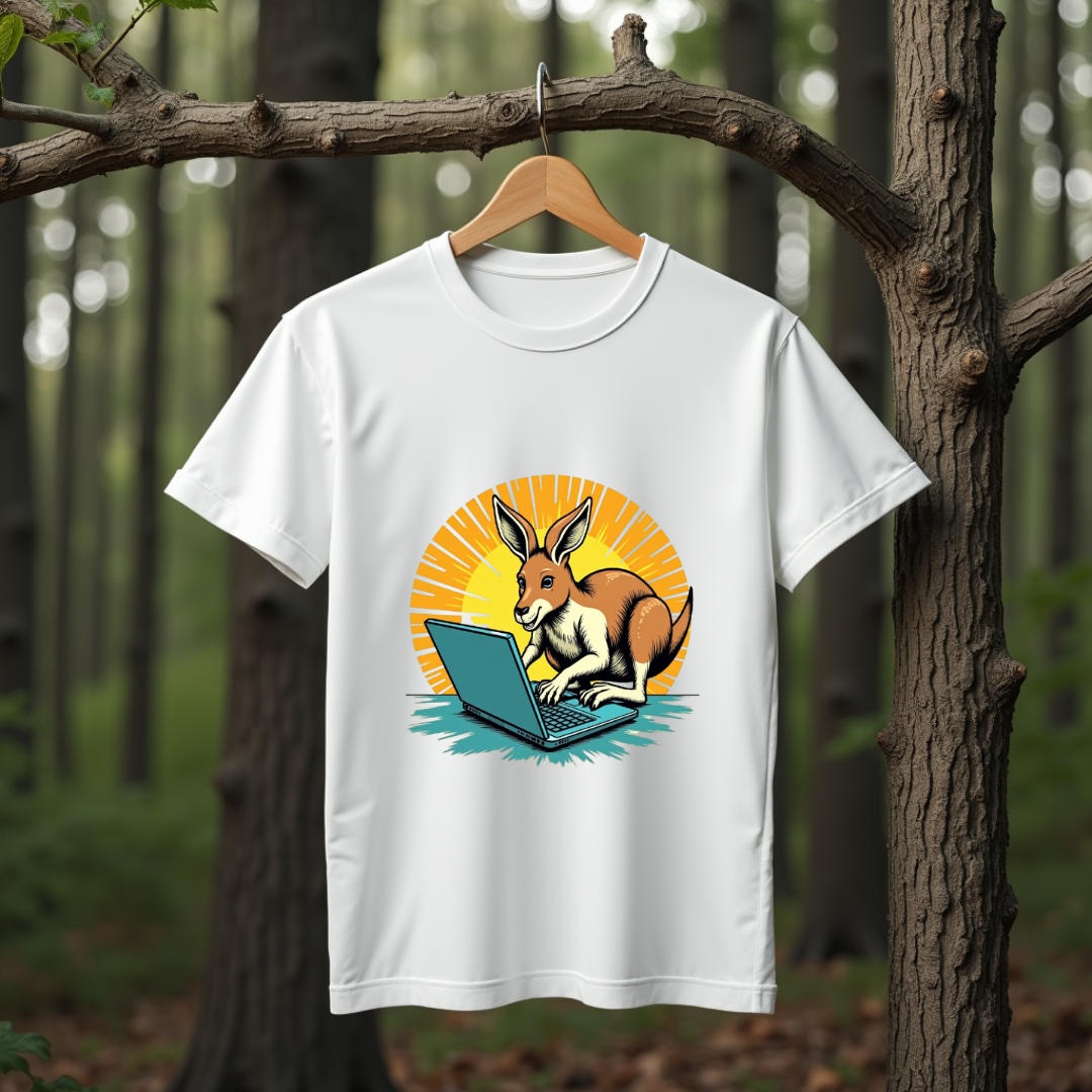 Kangaroo Hustle Graphic Softstyle T-Shirt