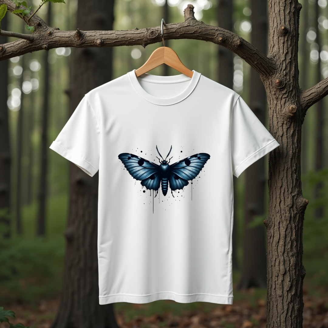 Grunge Moth Softstyle T-Shirt