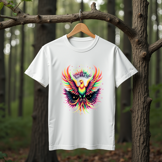 Psychedelic Motion Bird Softstyle T-Shirt