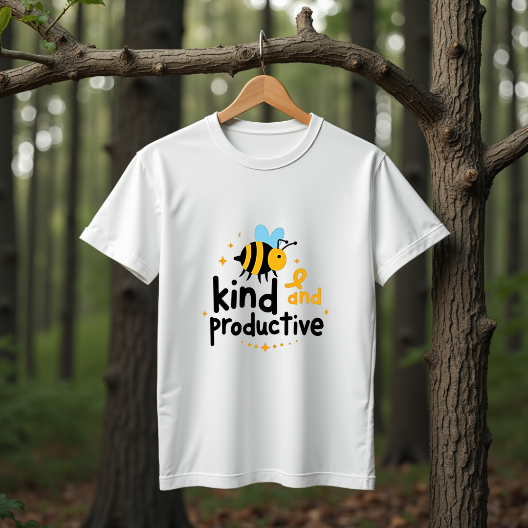 Bee Kind and productive Softstyle T-Shirt