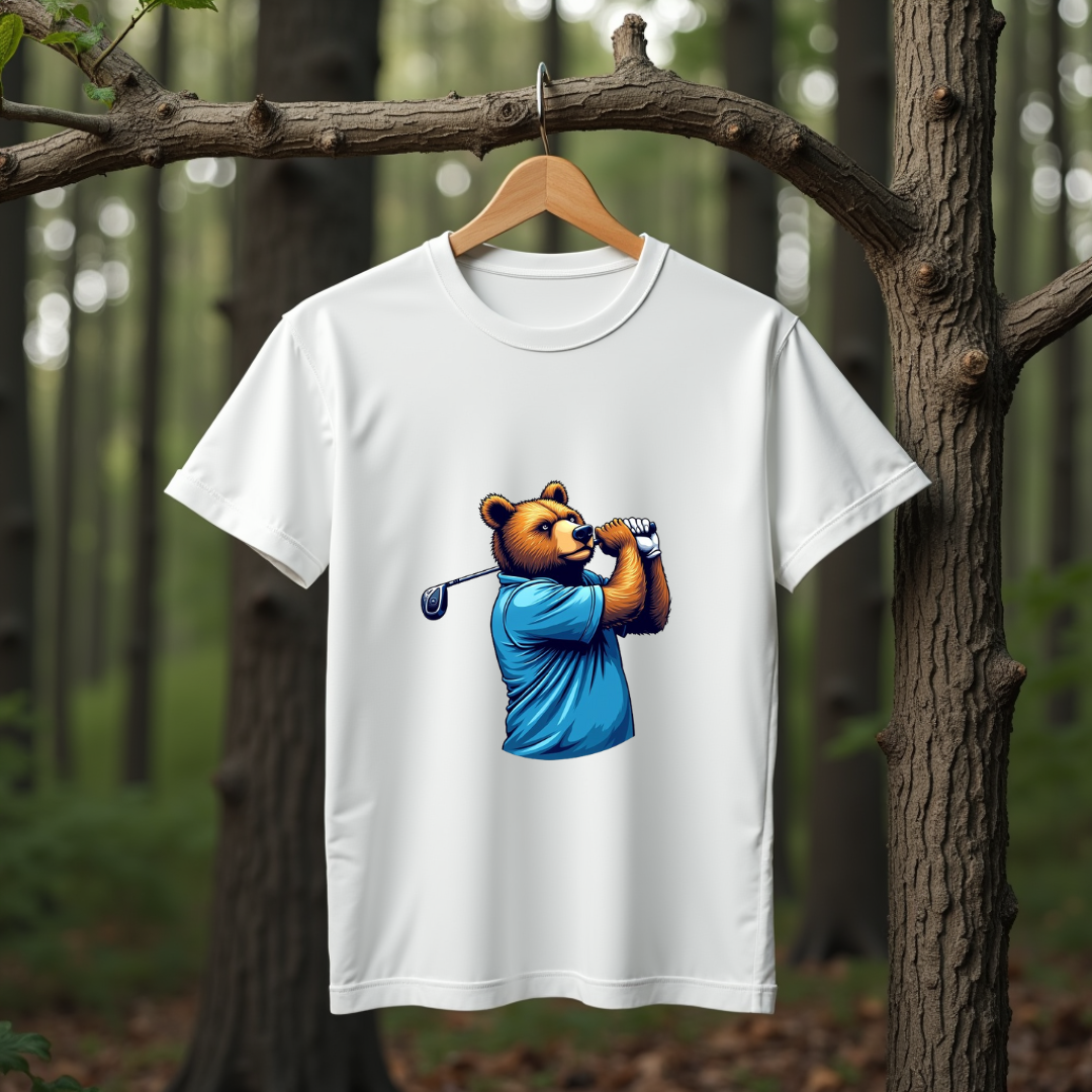 Bear Golfer Softstyle T-Shirt